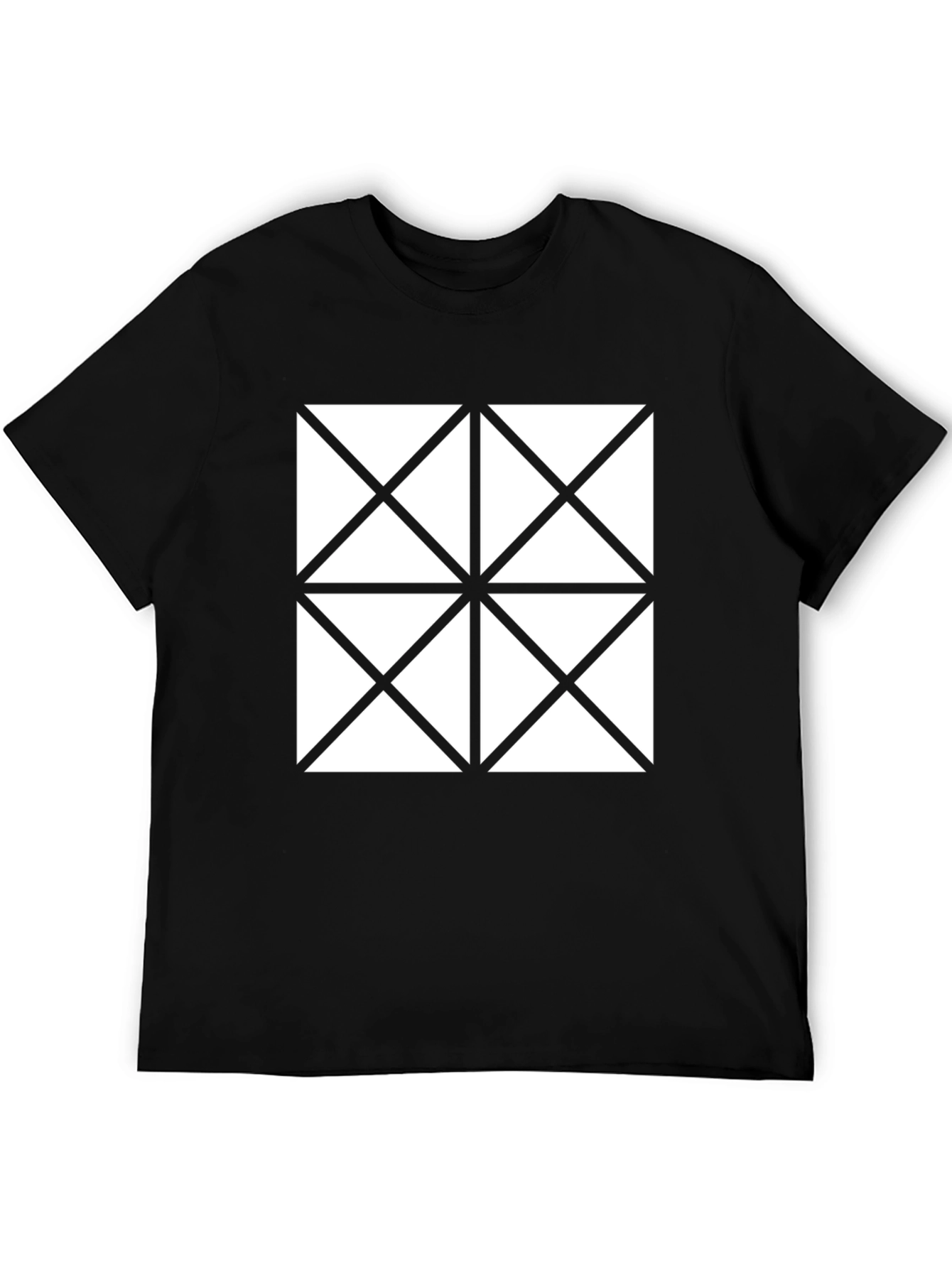 Geometric Pattern Tee - Stylish Minimalist Design