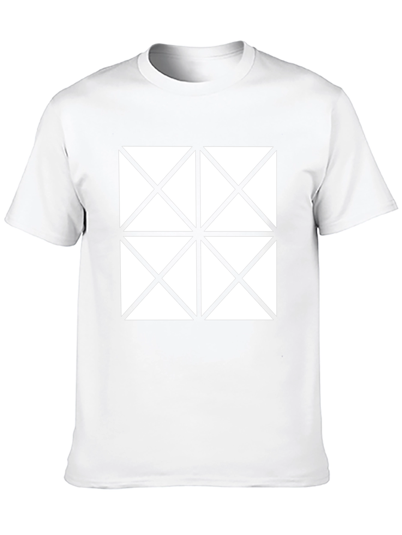 Geometric Pattern Tee - Stylish Minimalist Design