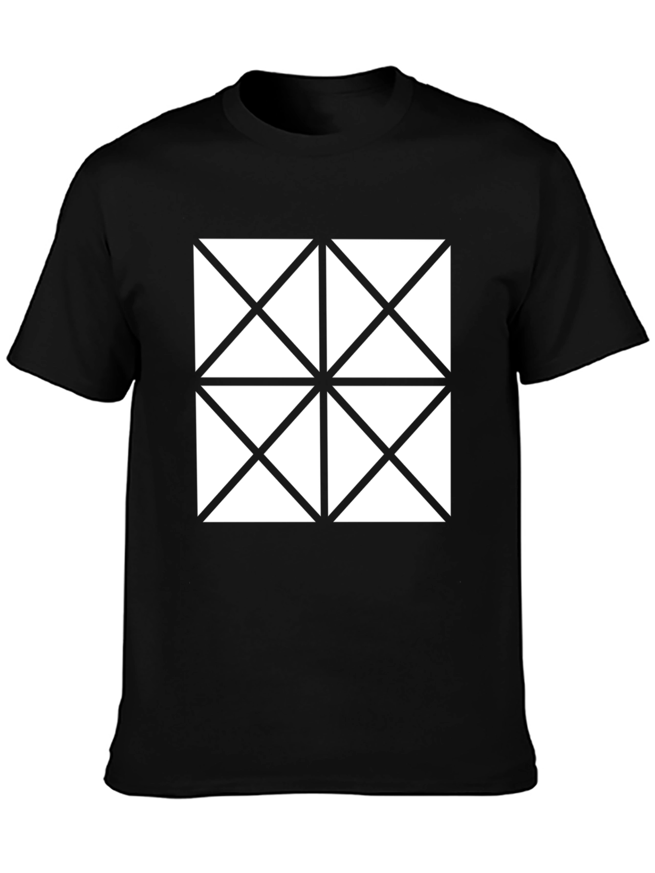 Geometric Pattern Tee - Stylish Minimalist Design