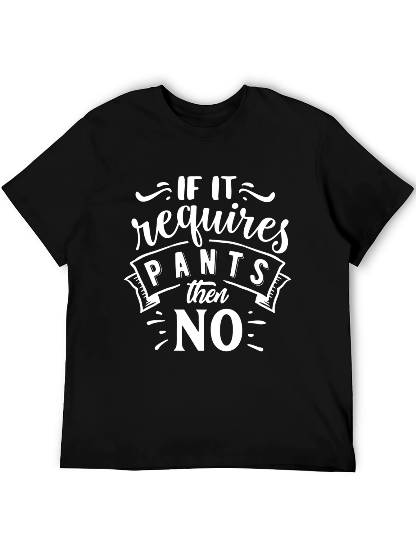 Funny No Pants Graphic Tee