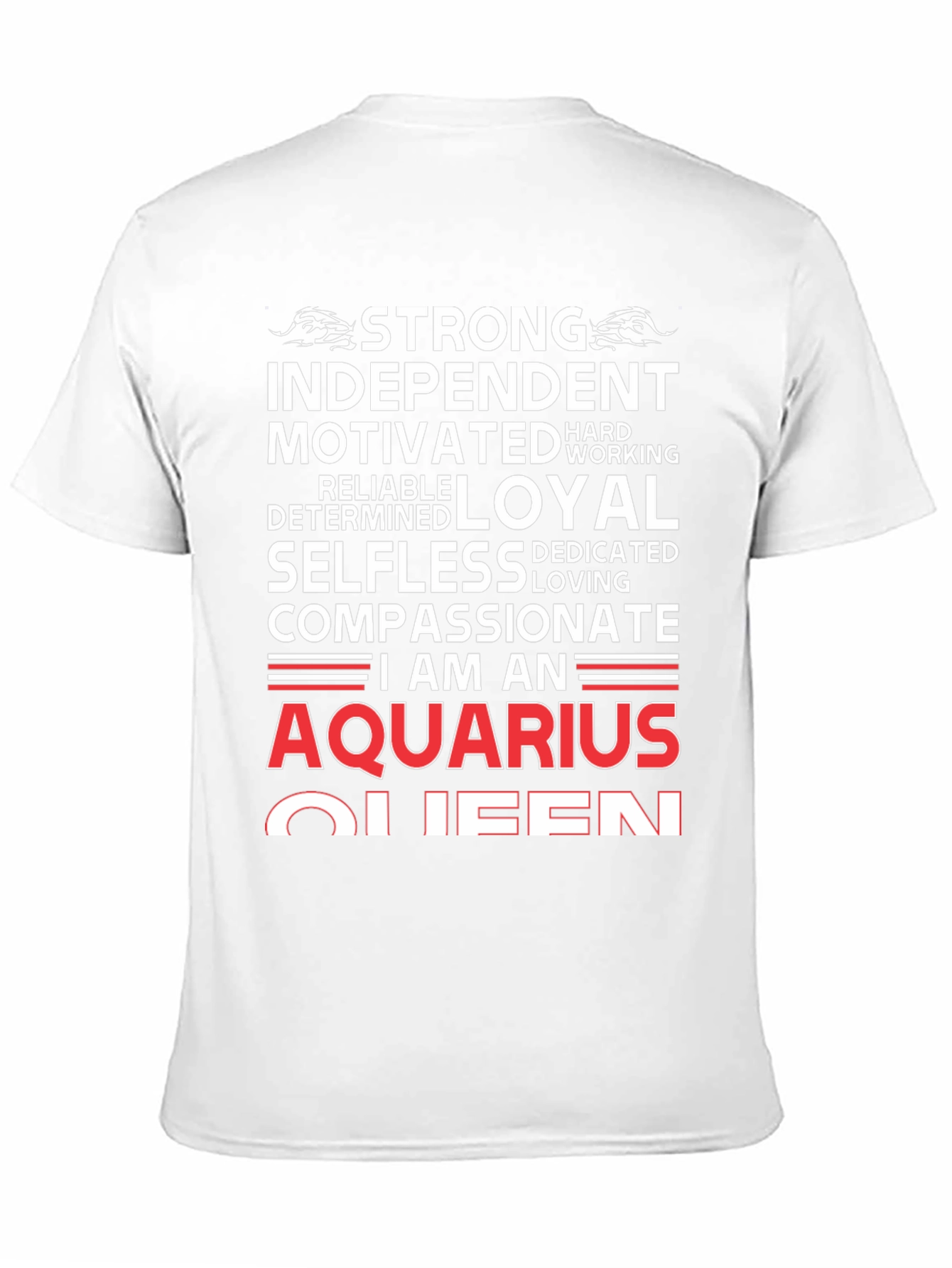 Aquarius Queen Graphic Tee - Zodiac Birthday Gift
