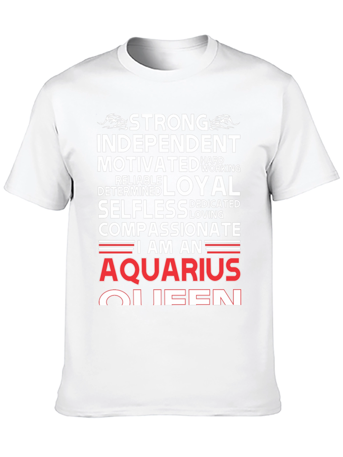 Aquarius Queen Graphic Tee - Zodiac Birthday Gift