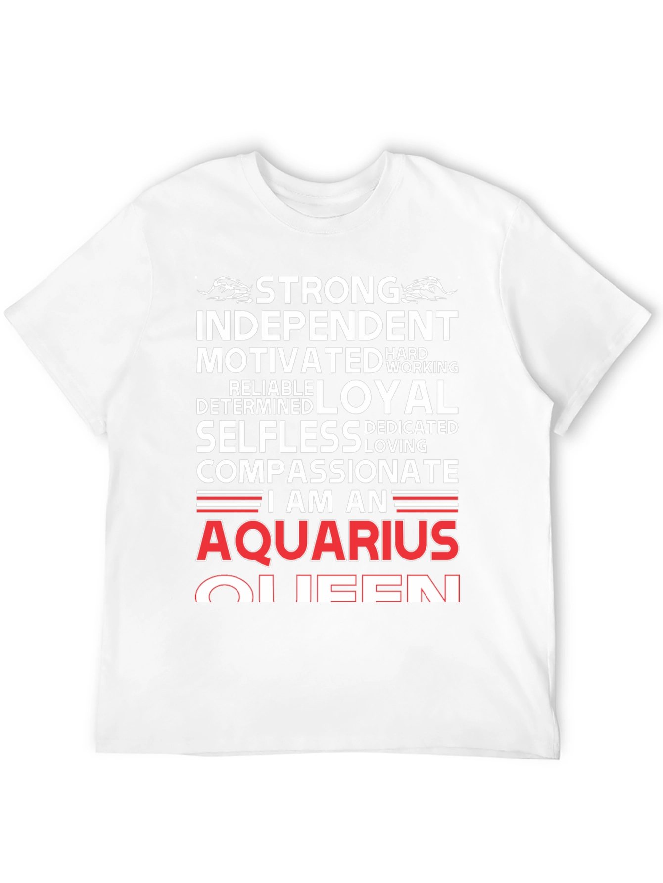 Aquarius Queen Graphic Tee - Zodiac Birthday Gift