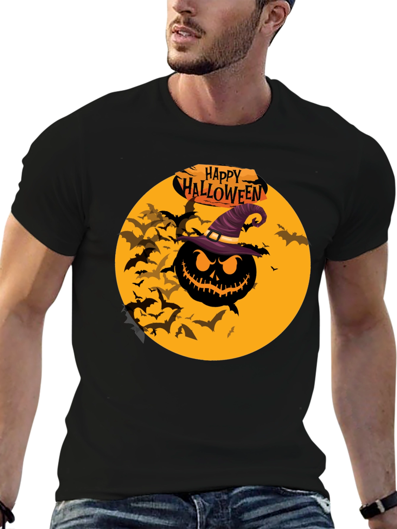 Halloween Pumpkin T-Shirt - Spooky Season Tee