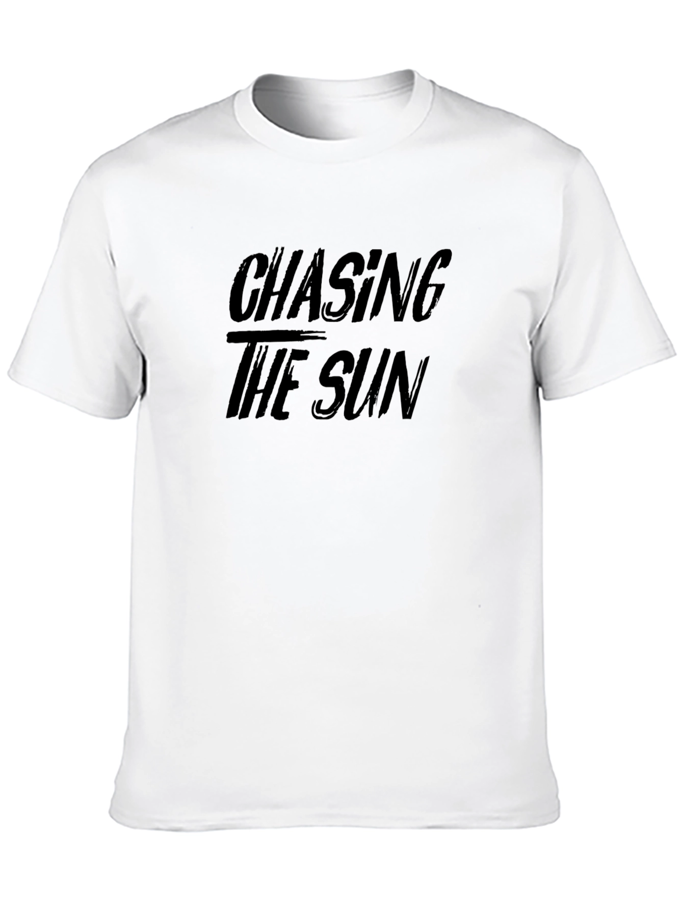 Chasing The Sun Graphic Black T-Shirt