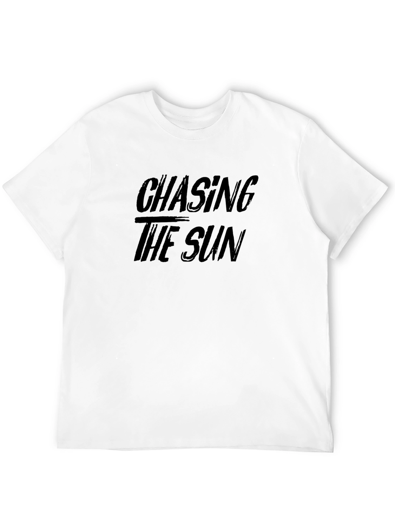 Chasing The Sun Graphic Black T-Shirt