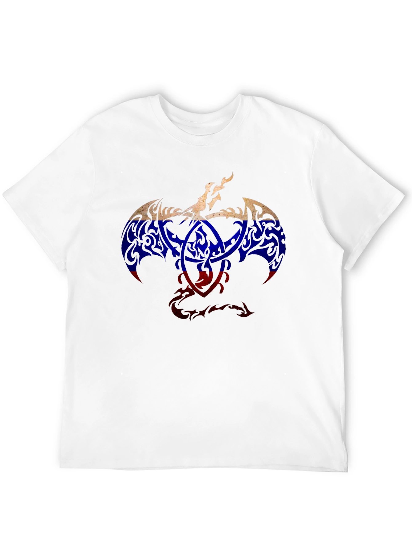 Tribal Dragon Russian Flag T-Shirt