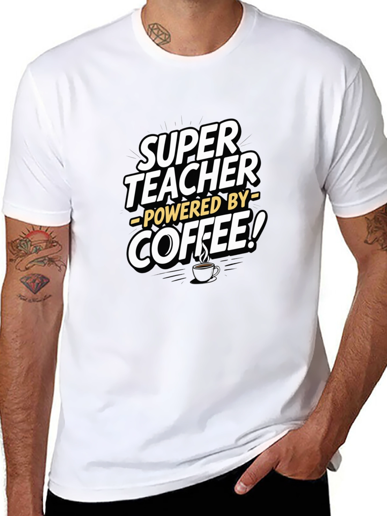 Super Teacher Coffee Powered T-Shirt