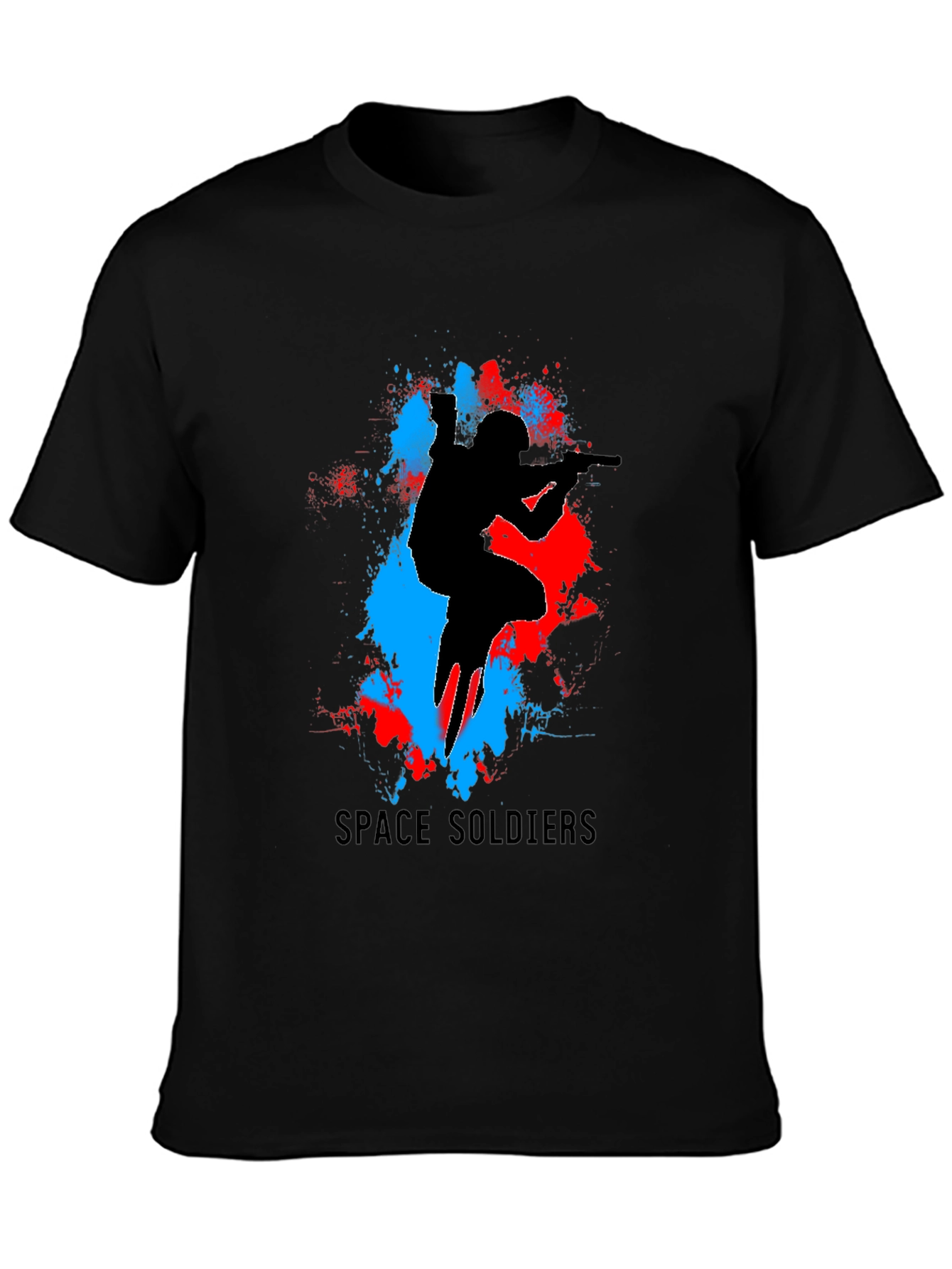 Space Soldiers Graphic Tee - Black