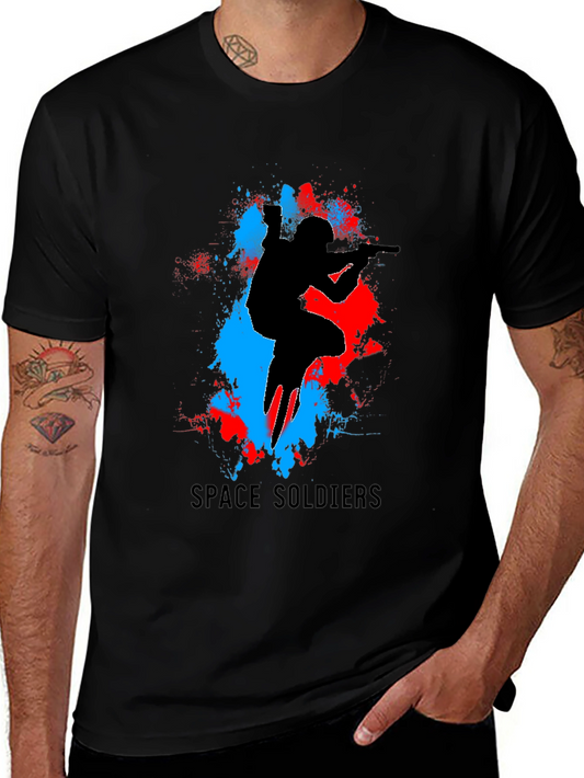 Space Soldiers Graphic Tee - Black