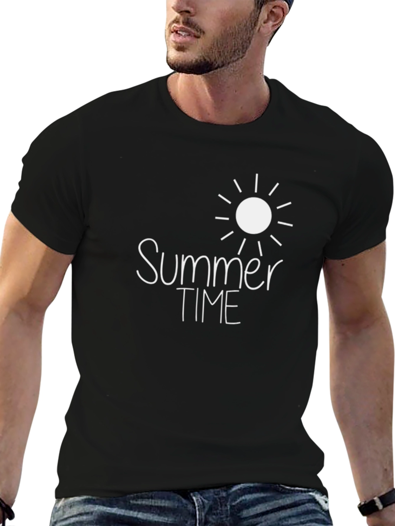Summer Time Graphic Tee - Black