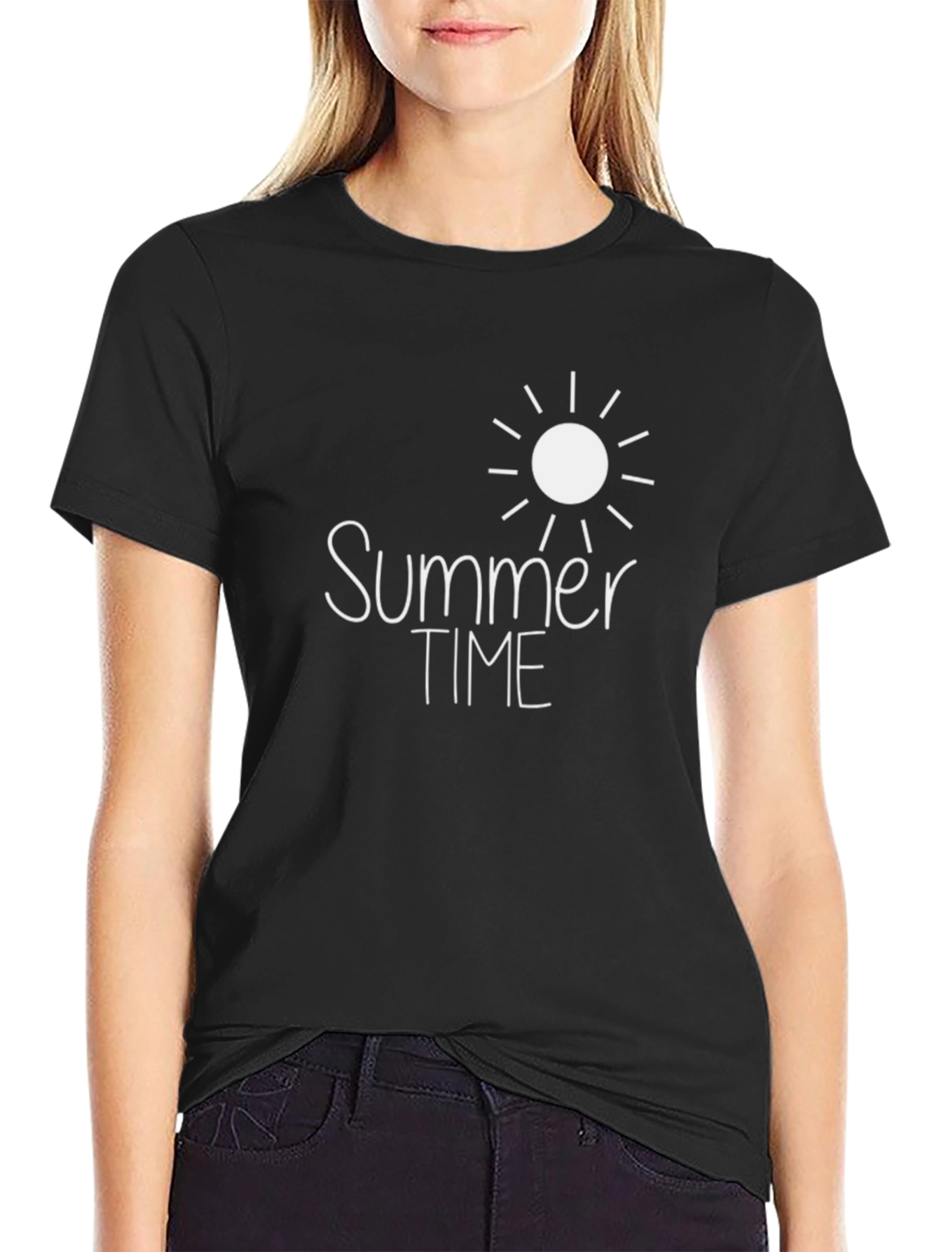 Summer Time Graphic Tee - Black