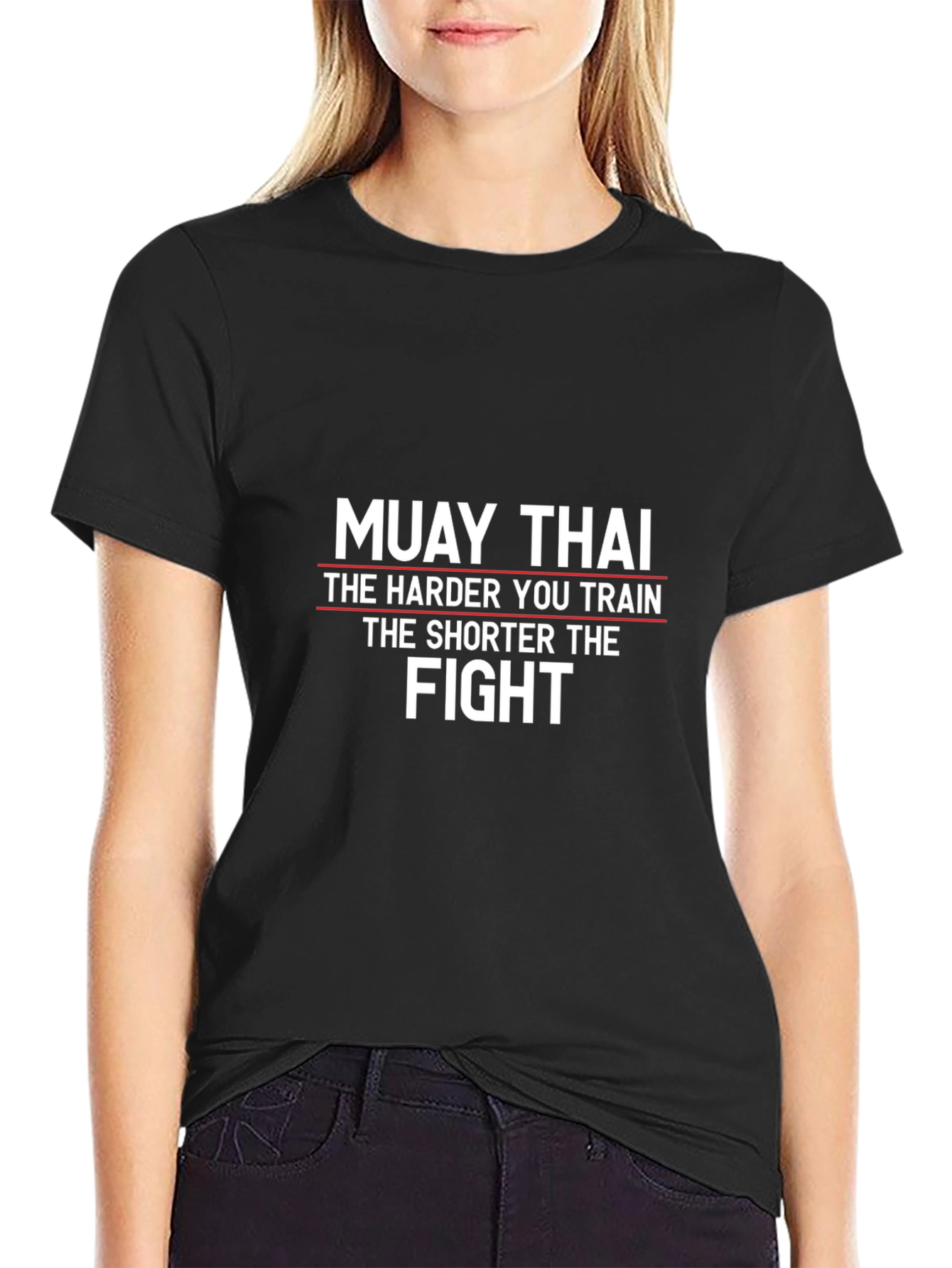Muay Thai Training T-Shirt: Harder You Train