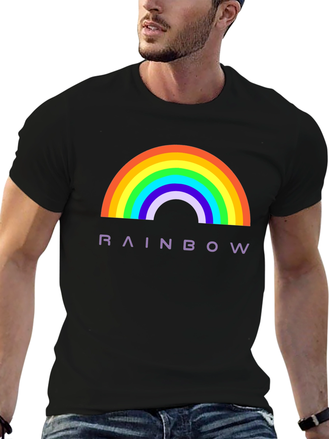 Rainbow Graphic T-Shirt - Stylish Comfort