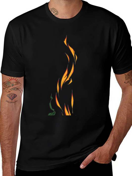 Flame Graphic Black T-Shirt