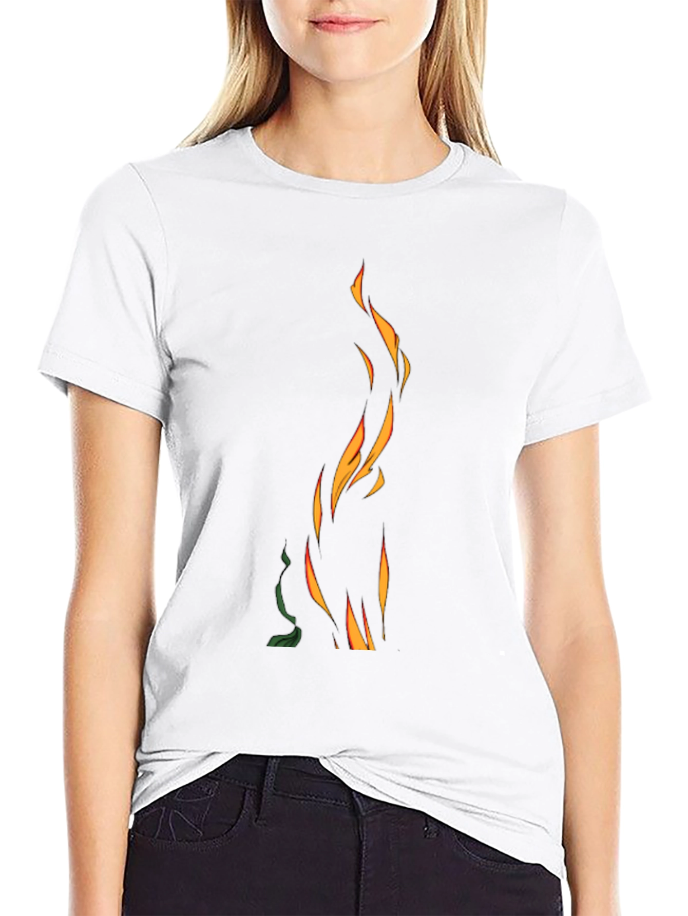 Flame Graphic Black T-Shirt