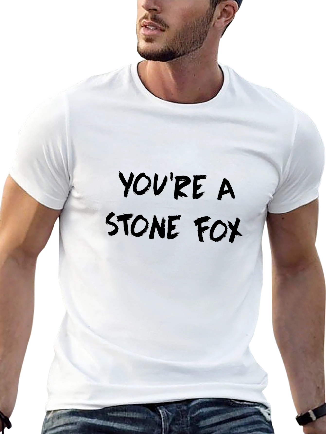 Youre A Stone Fox Graphic Tee - Black