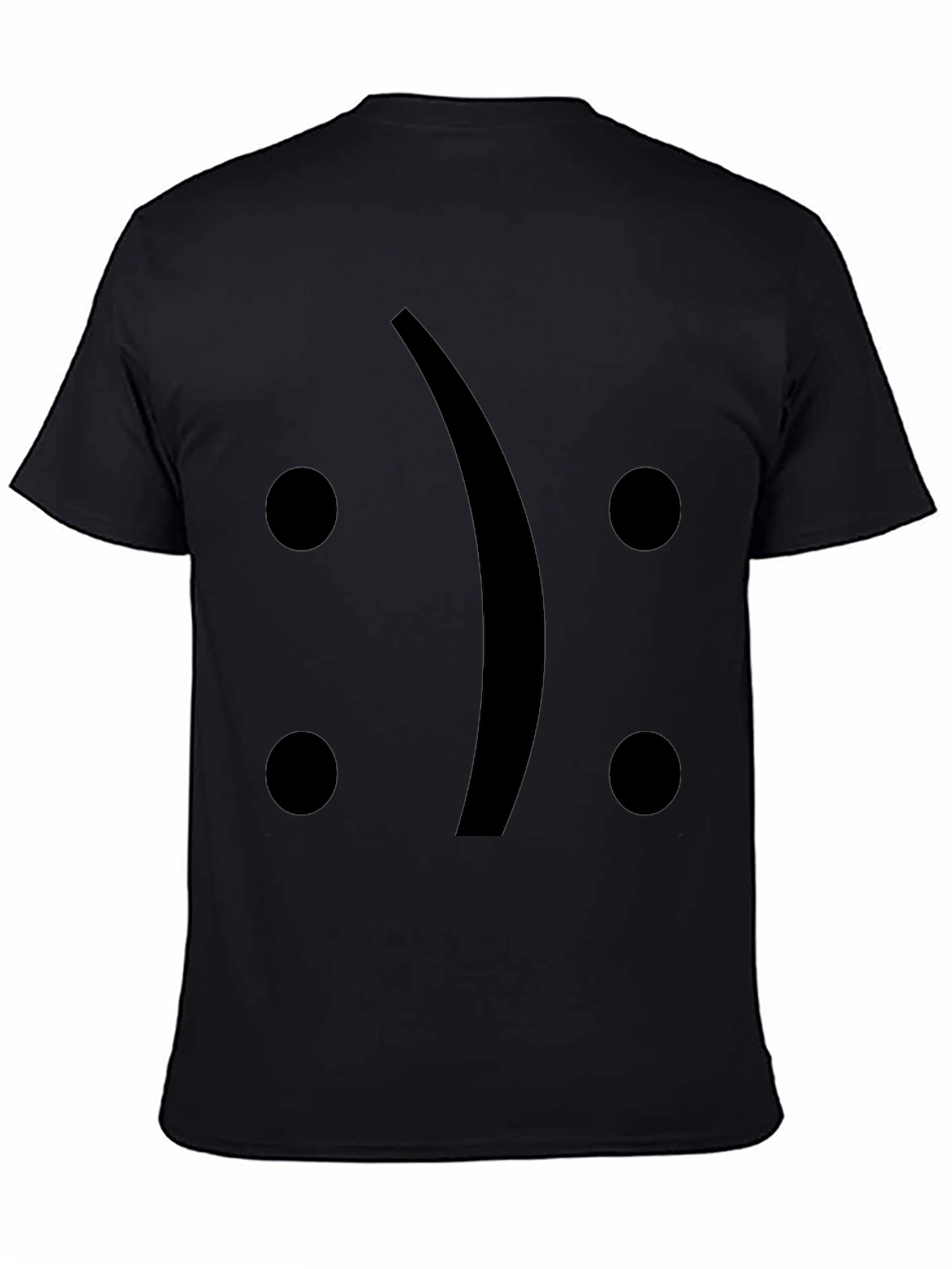 Sad Face T-Shirt - Black Graphic Tee
