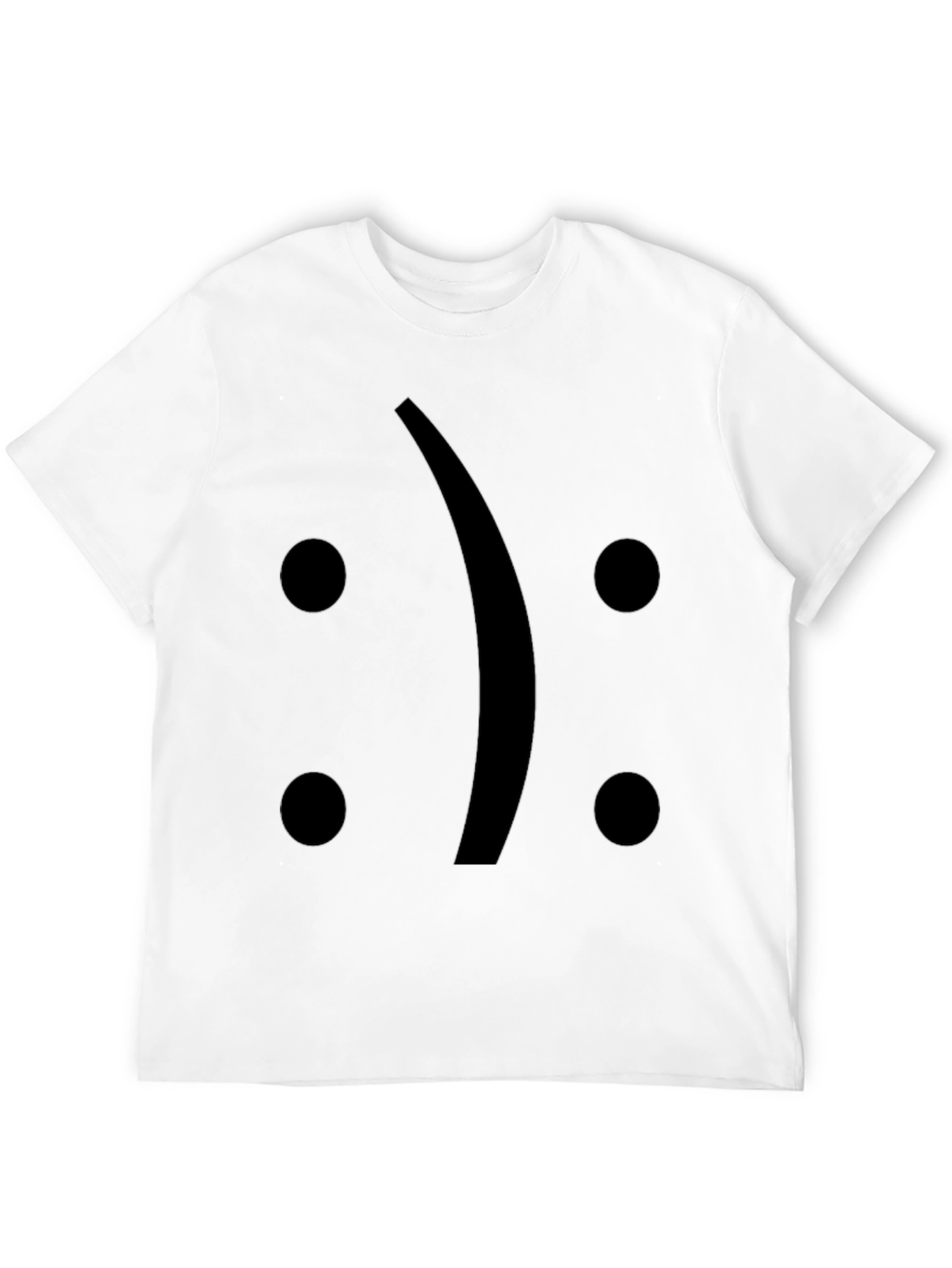 Sad Face T-Shirt - Black Graphic Tee