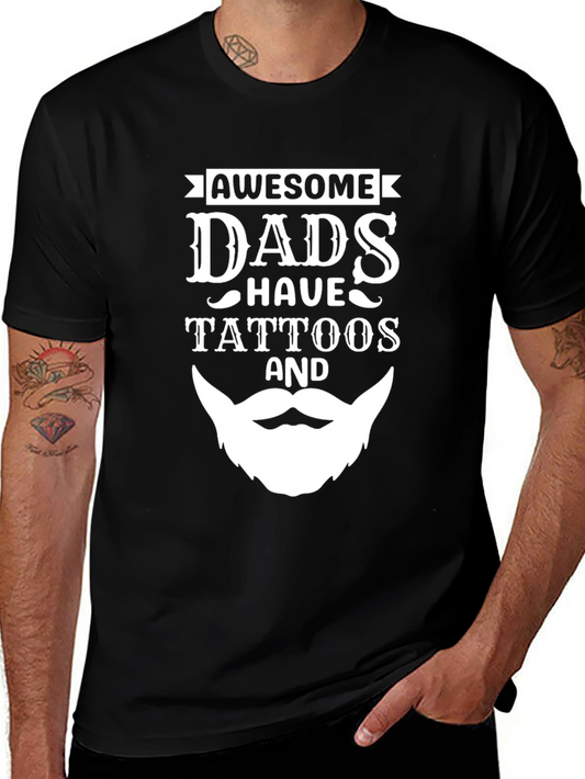 Awesome Dads Tattoos Graphic Tee