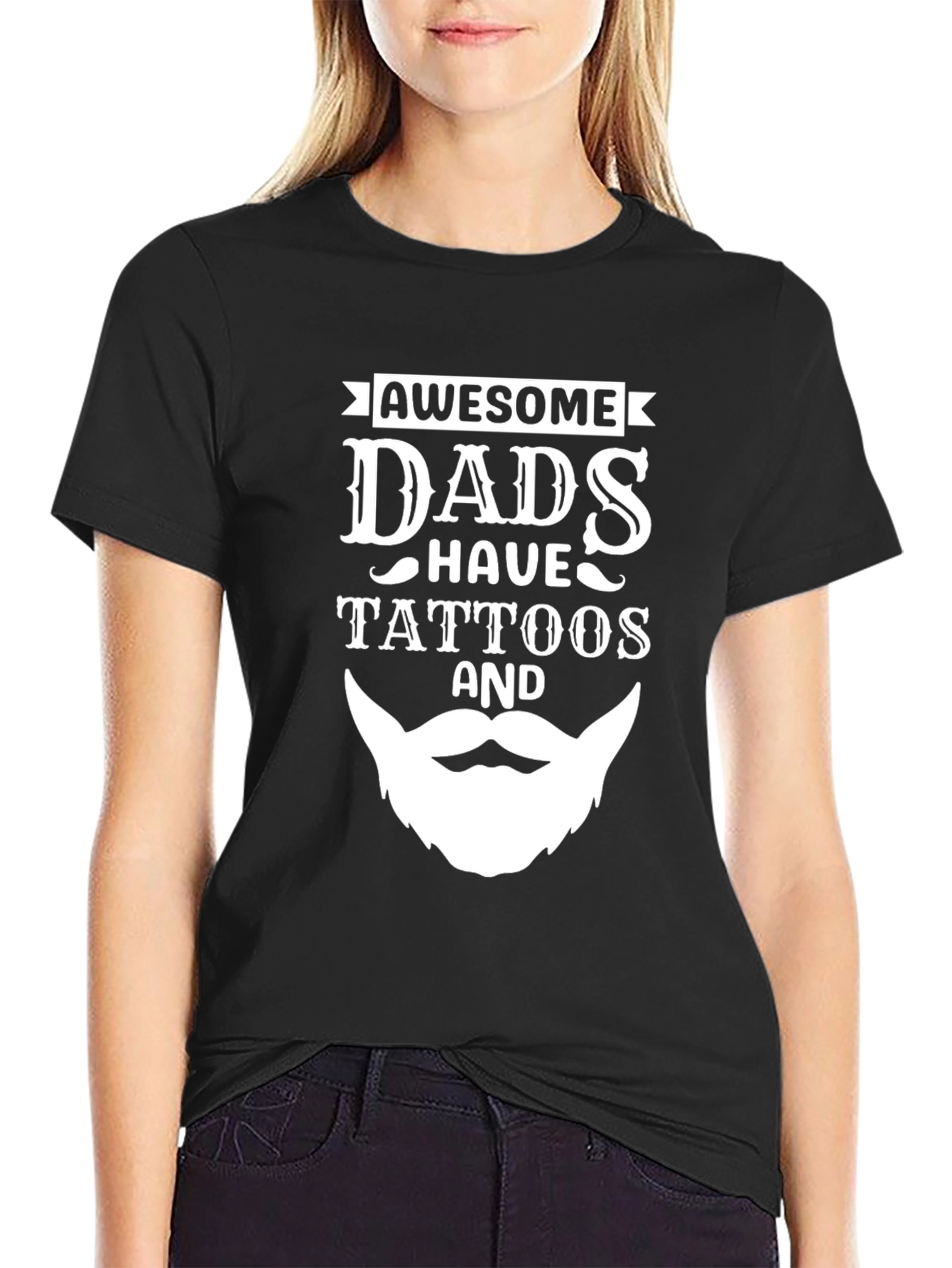 Awesome Dads Tattoos Graphic Tee