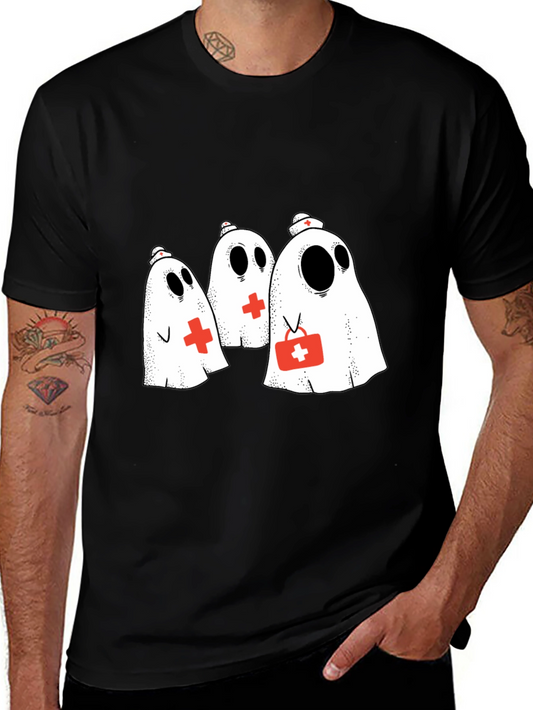 Nurse Ghost Graphic T-Shirt