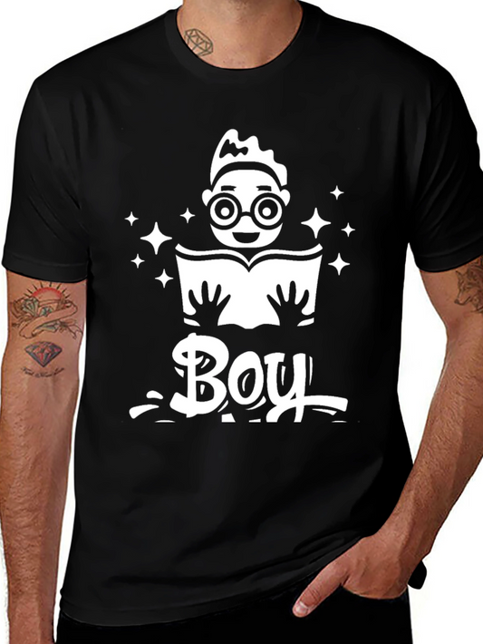 Boy Reader Graphic T-Shirt