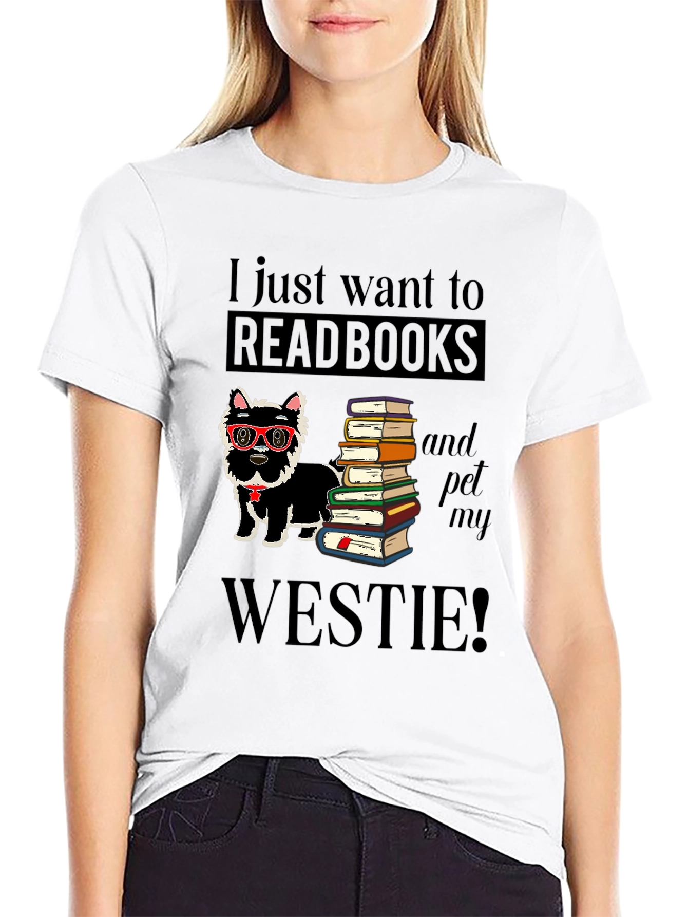 Read Books & Pet My Westie T-Shirt