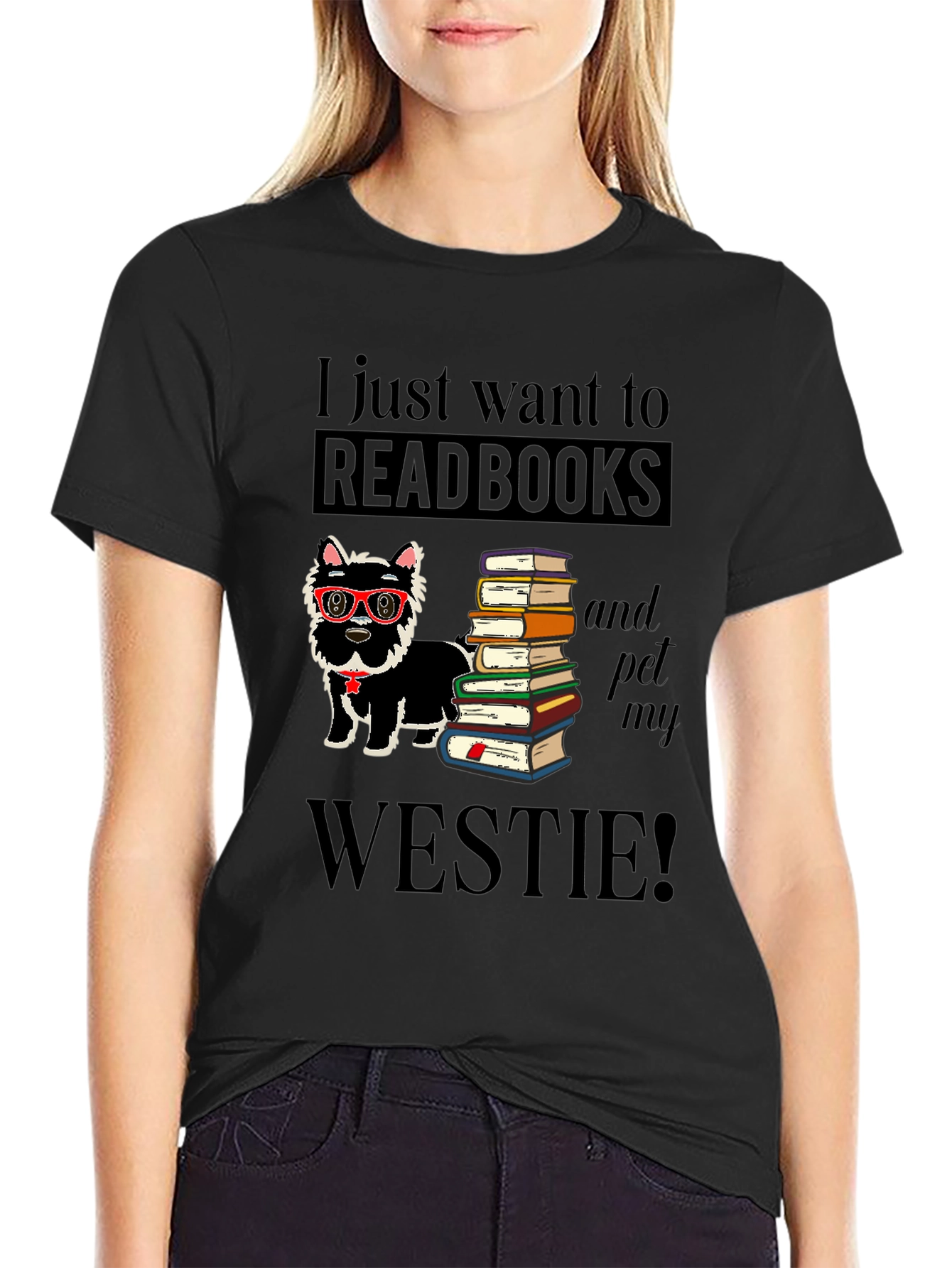 Read Books & Pet My Westie T-Shirt