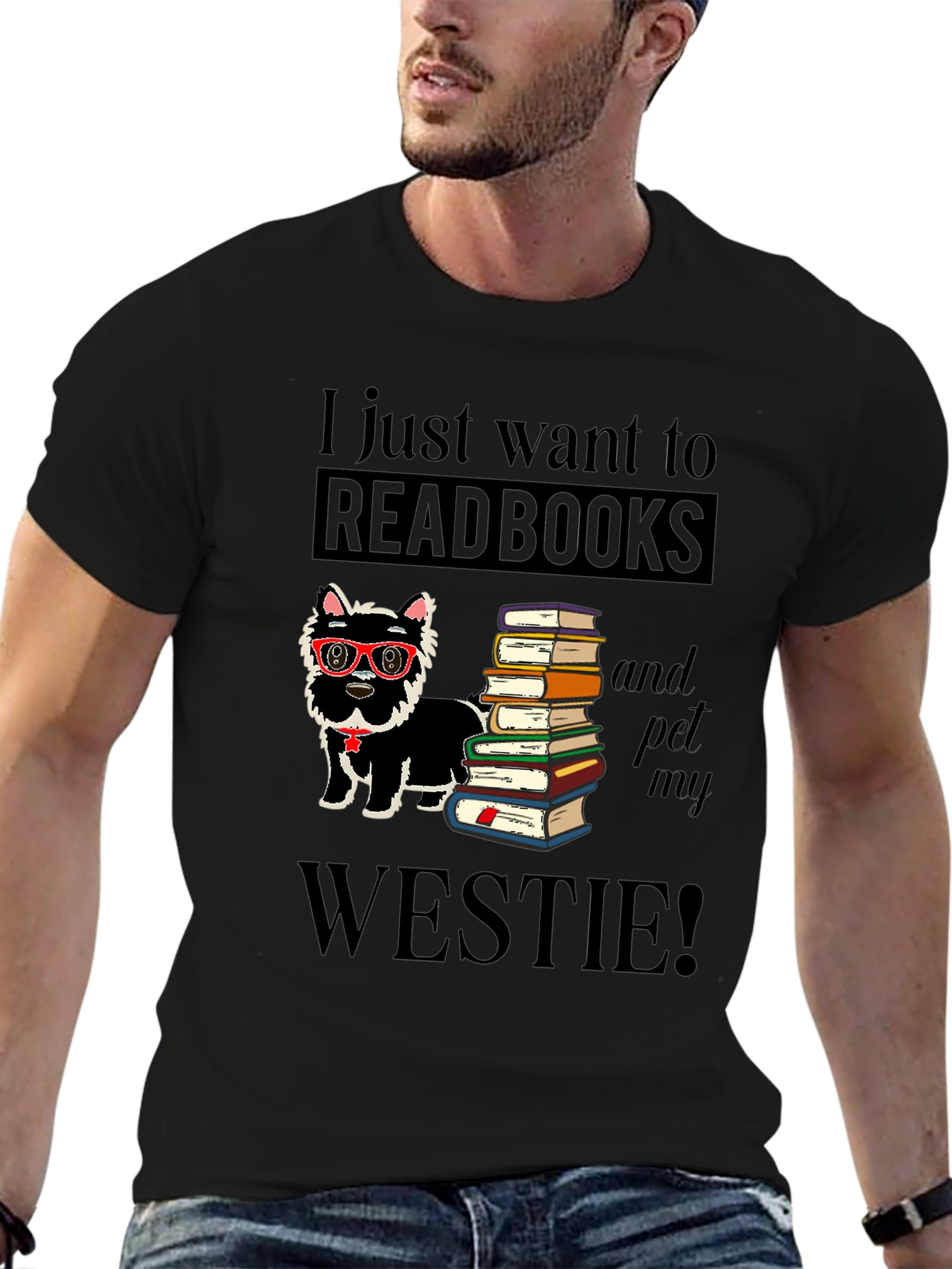 Read Books & Pet My Westie T-Shirt