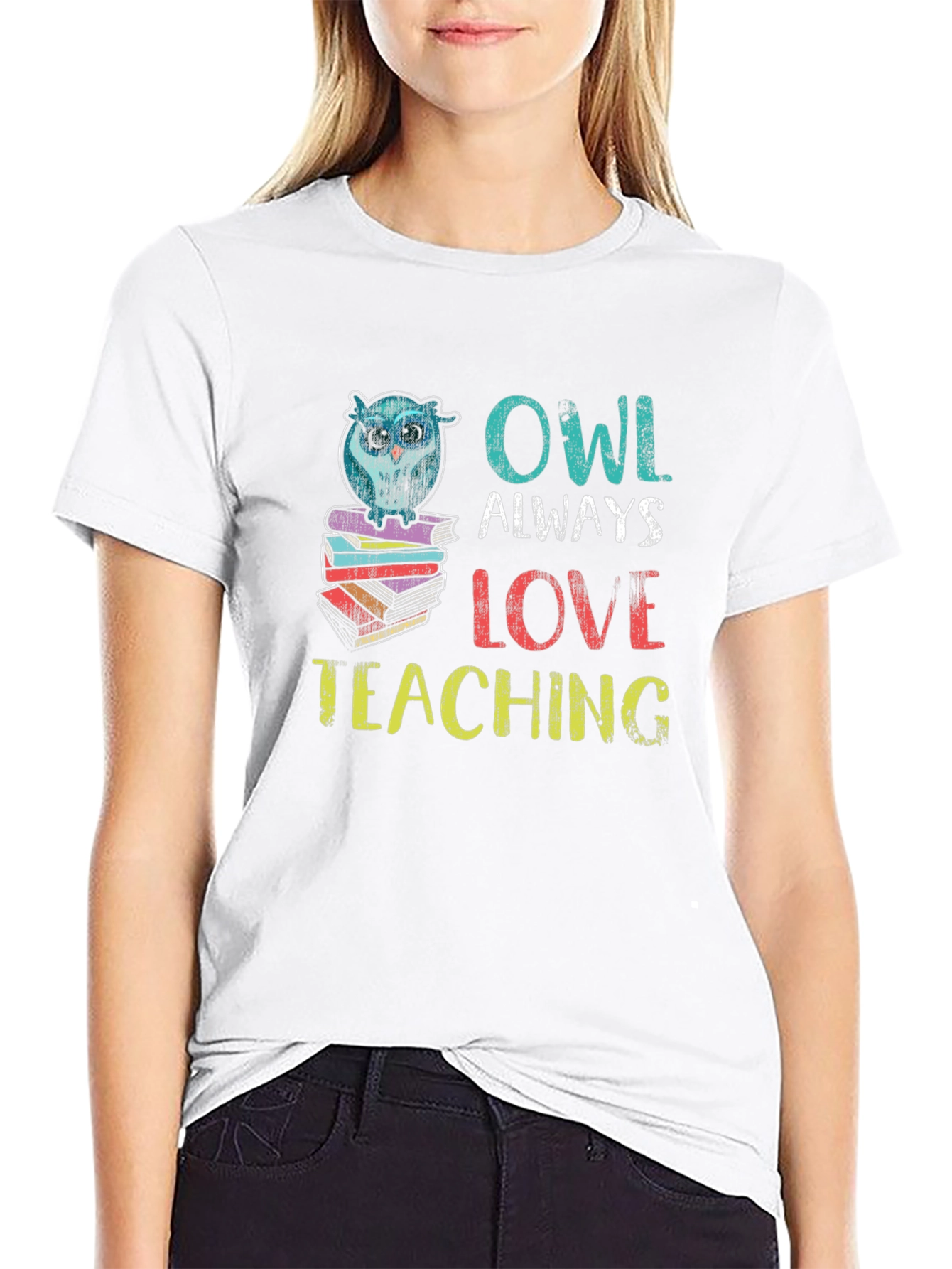 Owl Always Love Teaching T-Shirt - Black