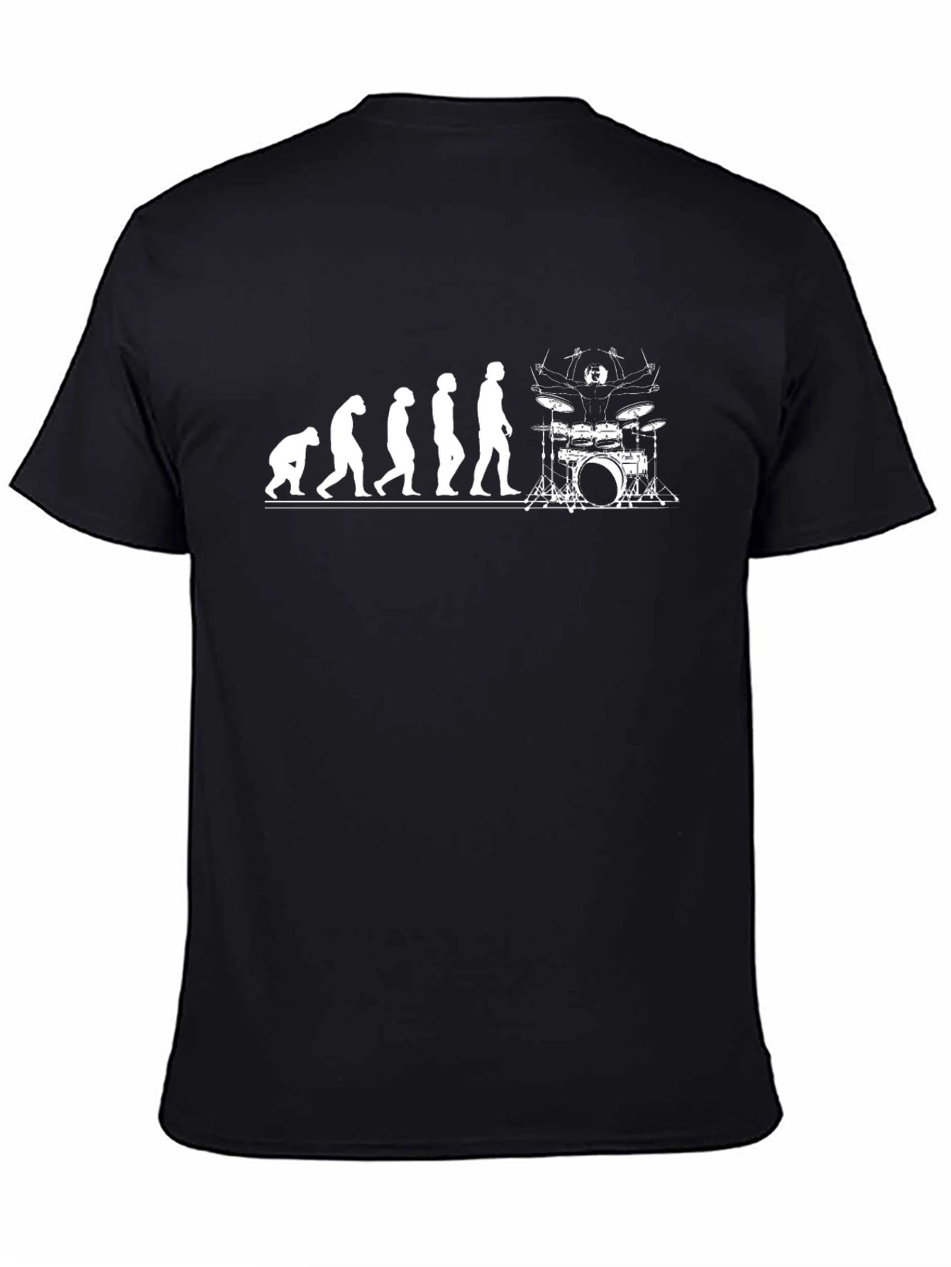 Evolution of Drummer T-Shirt - Black Cotton Tee