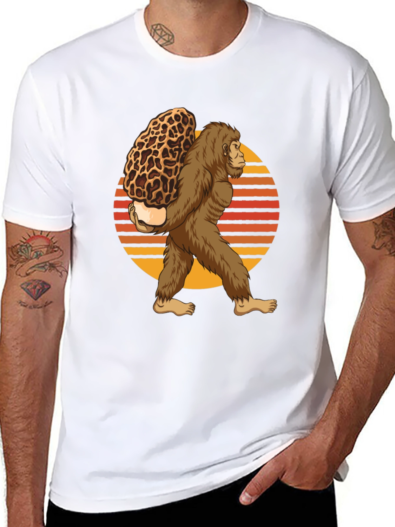 Bigfoot Morel Mushroom T-Shirt