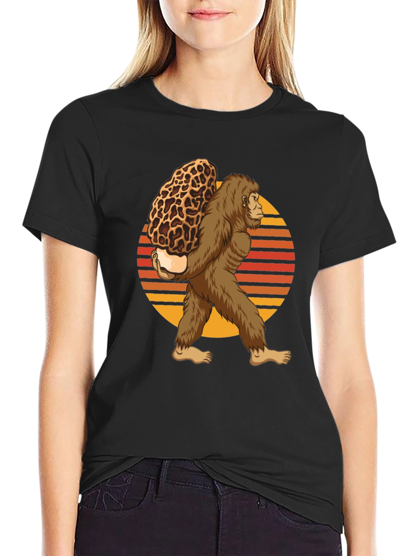 Bigfoot Morel Mushroom T-Shirt
