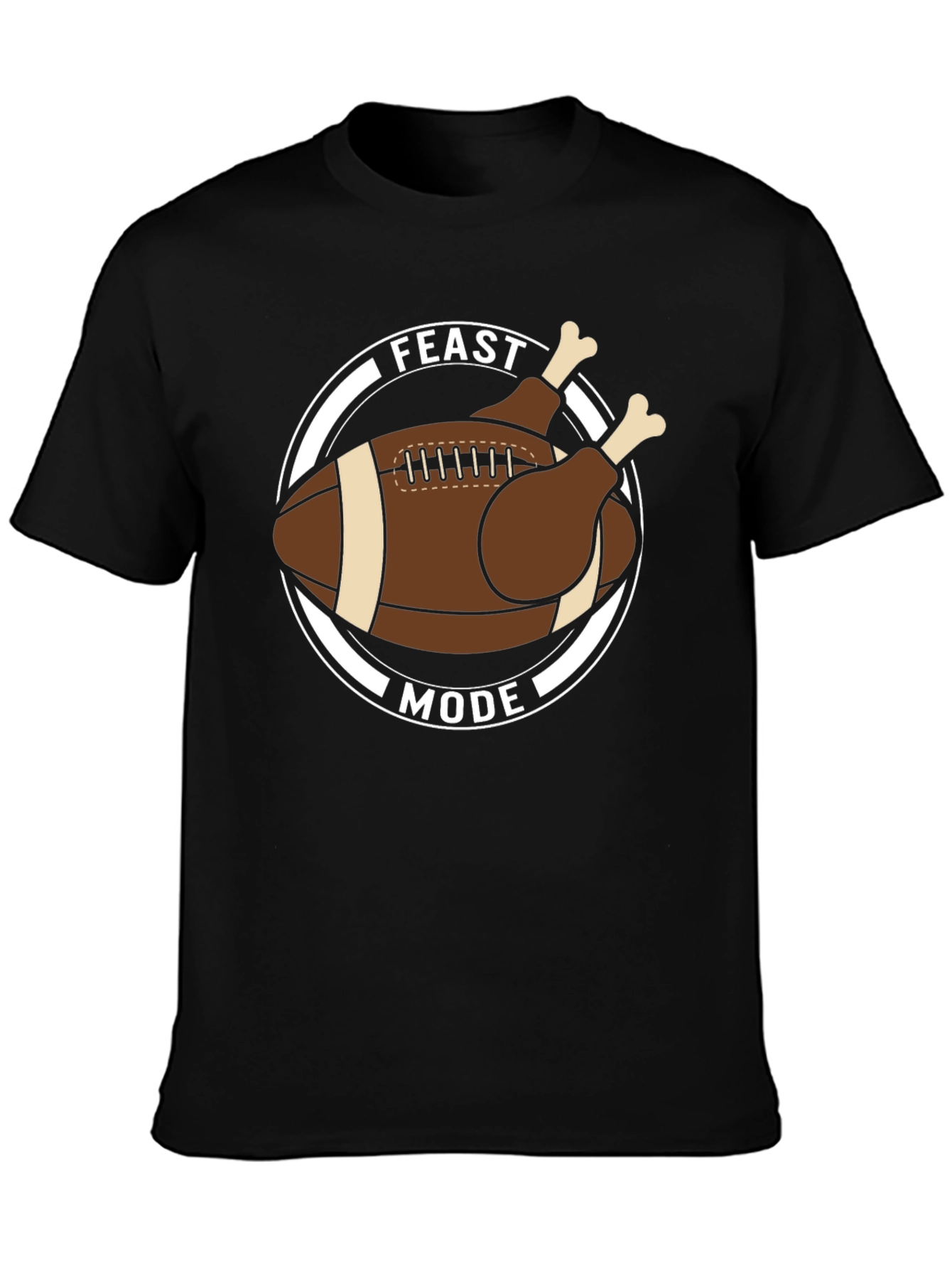 Feast Mode Football Thanksgiving T-Shirt
