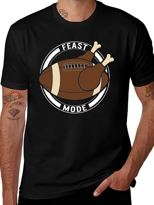 Feast Mode Football Thanksgiving T-Shirt