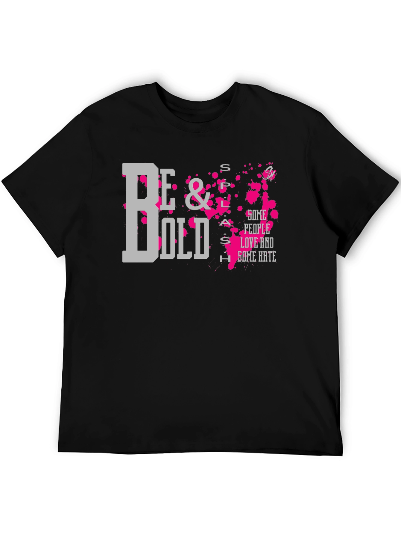 Be Bold Graphic T-Shirt - Trendy Mens Black Tee