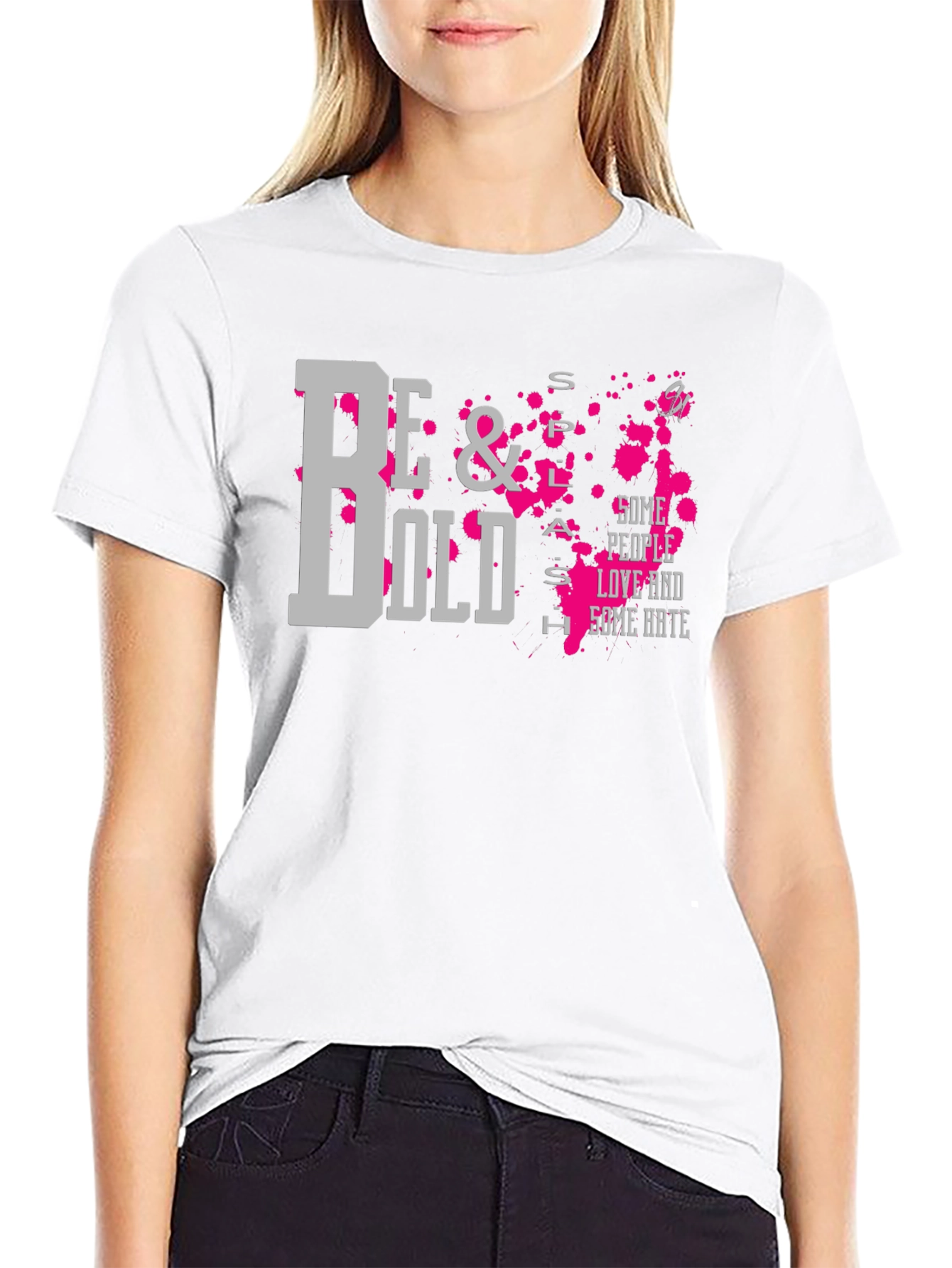 Be Bold Graphic T-Shirt - Trendy Mens Black Tee