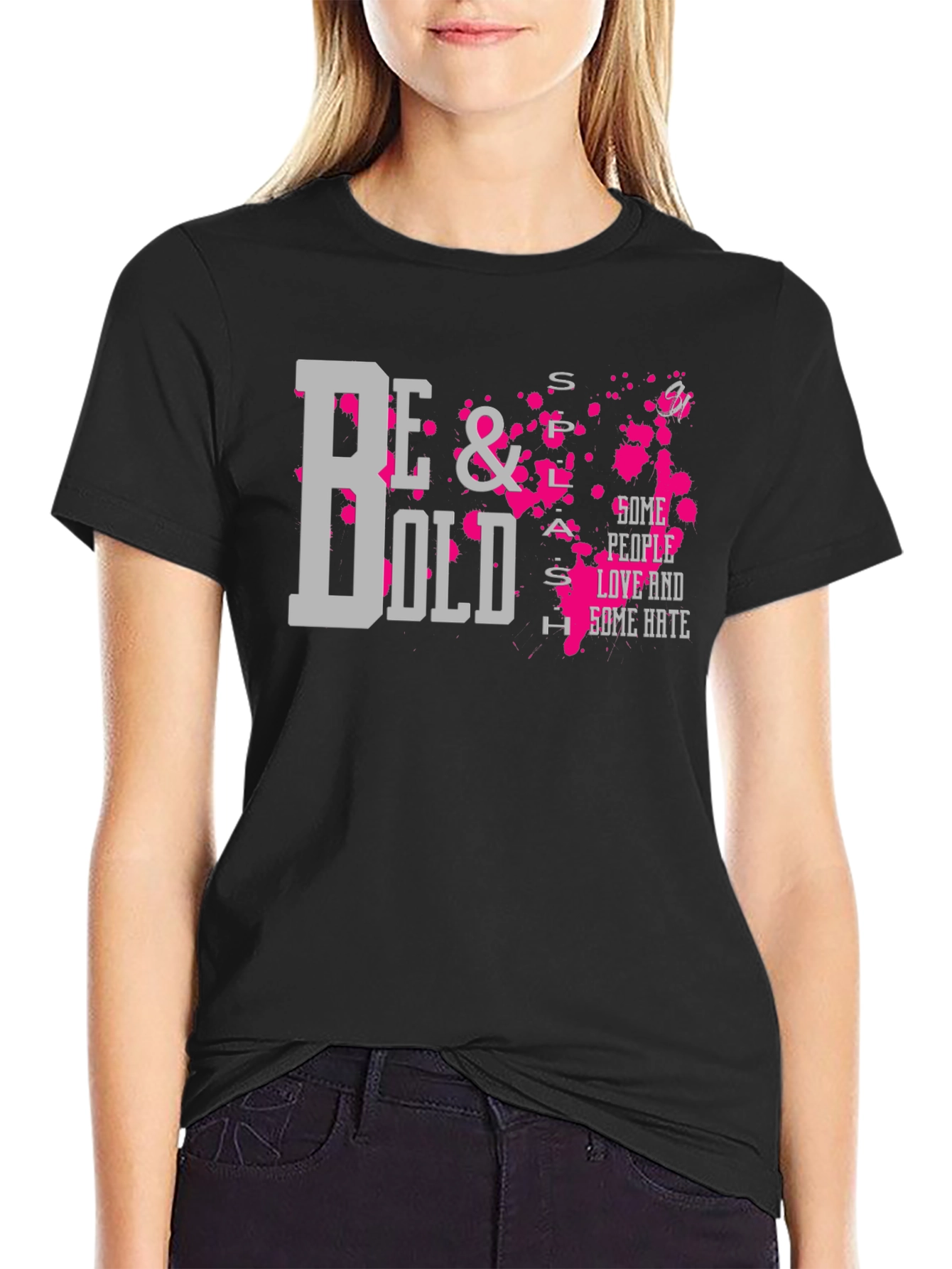 Be Bold Graphic T-Shirt - Trendy Mens Black Tee