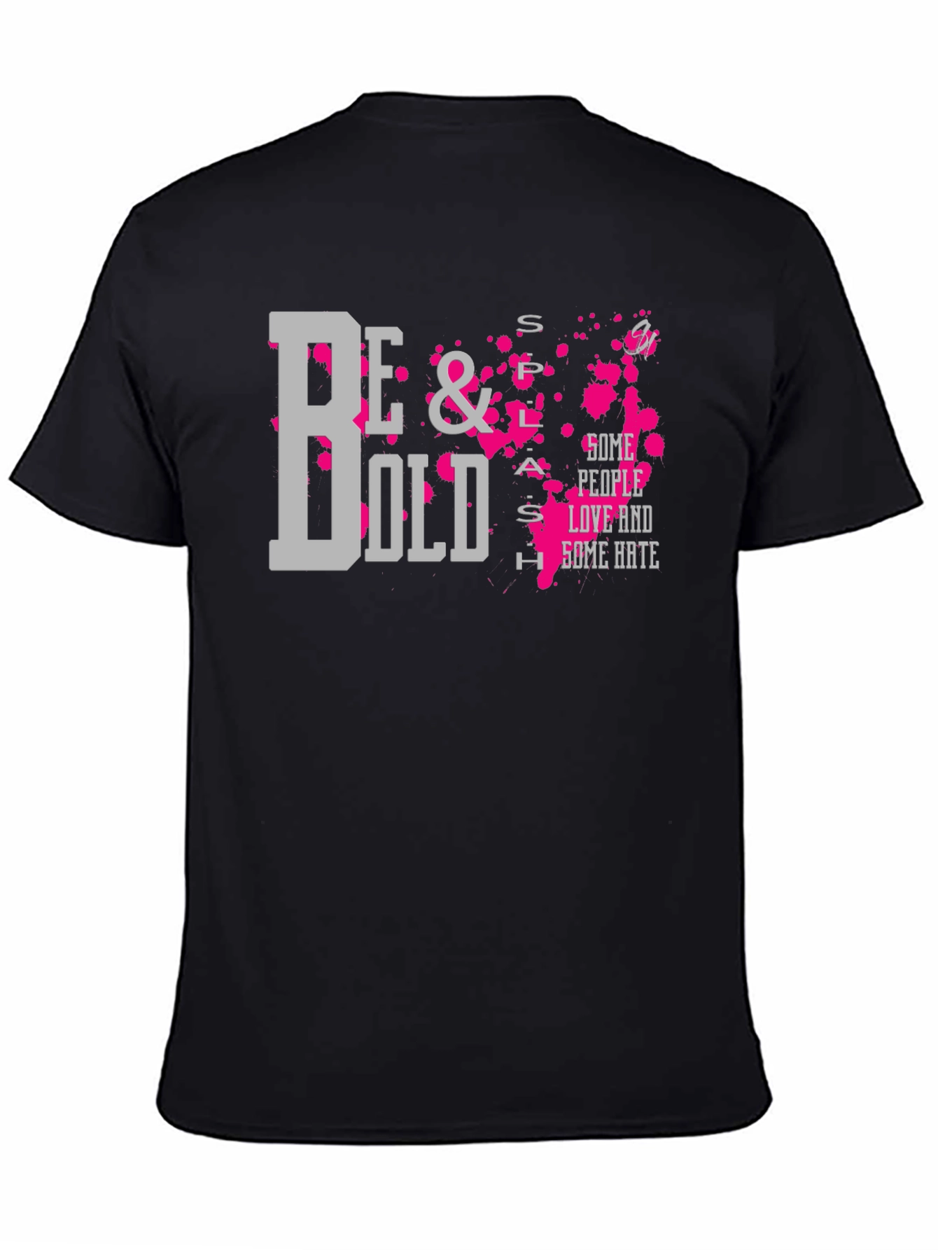 Be Bold Graphic T-Shirt - Trendy Mens Black Tee