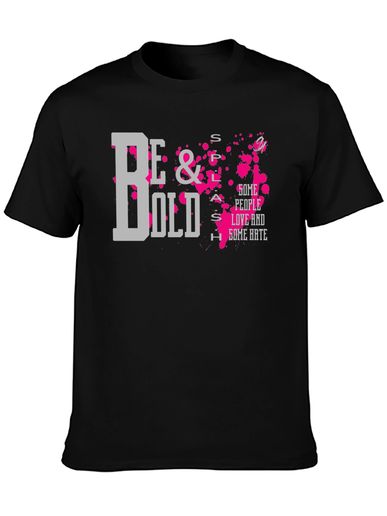 Be Bold Graphic T-Shirt - Trendy Mens Black Tee
