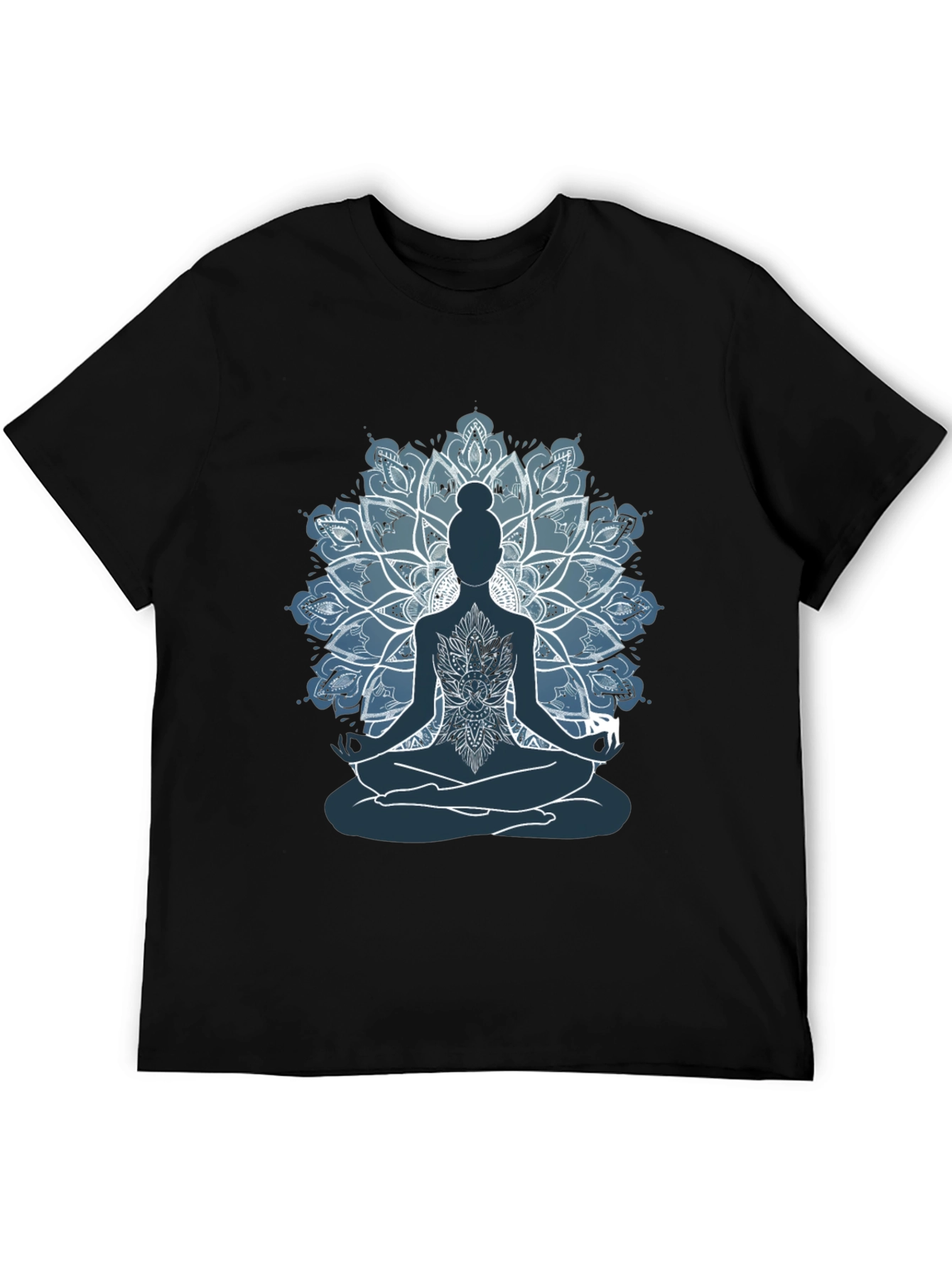 Mens Yoga Mandala Graphic Tee - Meditate in Style!
