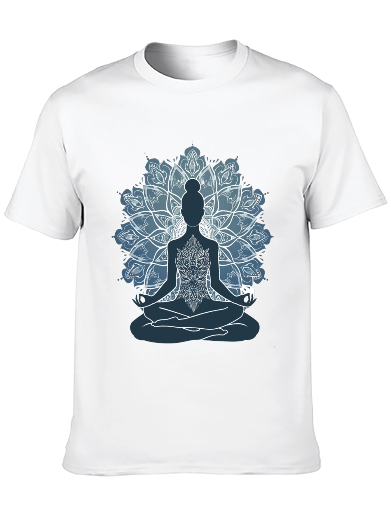 Mens Yoga Mandala Graphic Tee - Meditate in Style!