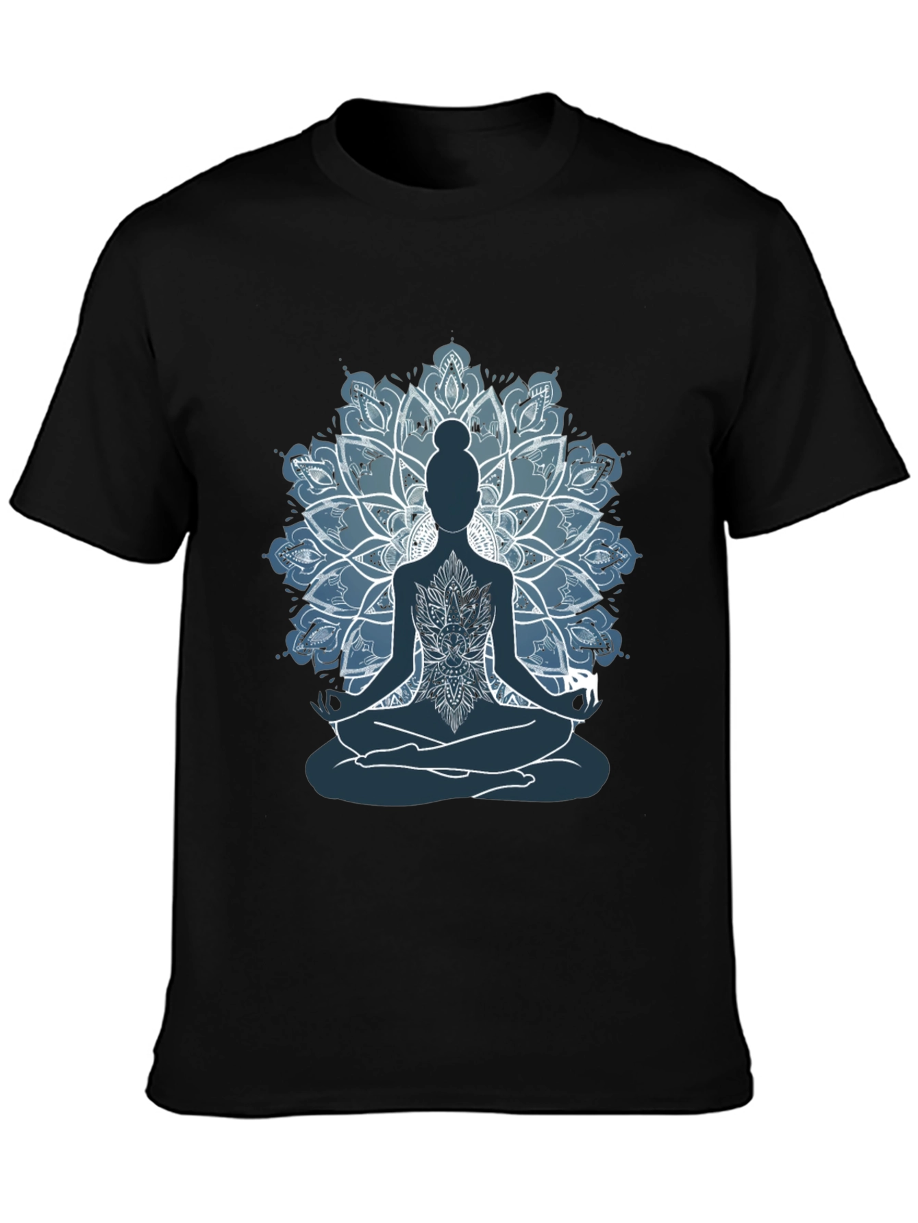 Mens Yoga Mandala Graphic Tee - Meditate in Style!