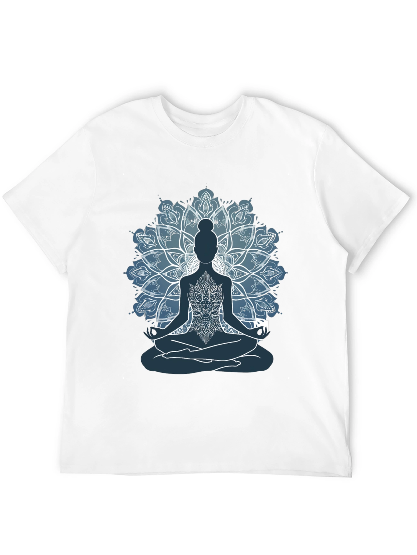 Mens Yoga Mandala Graphic Tee - Meditate in Style!