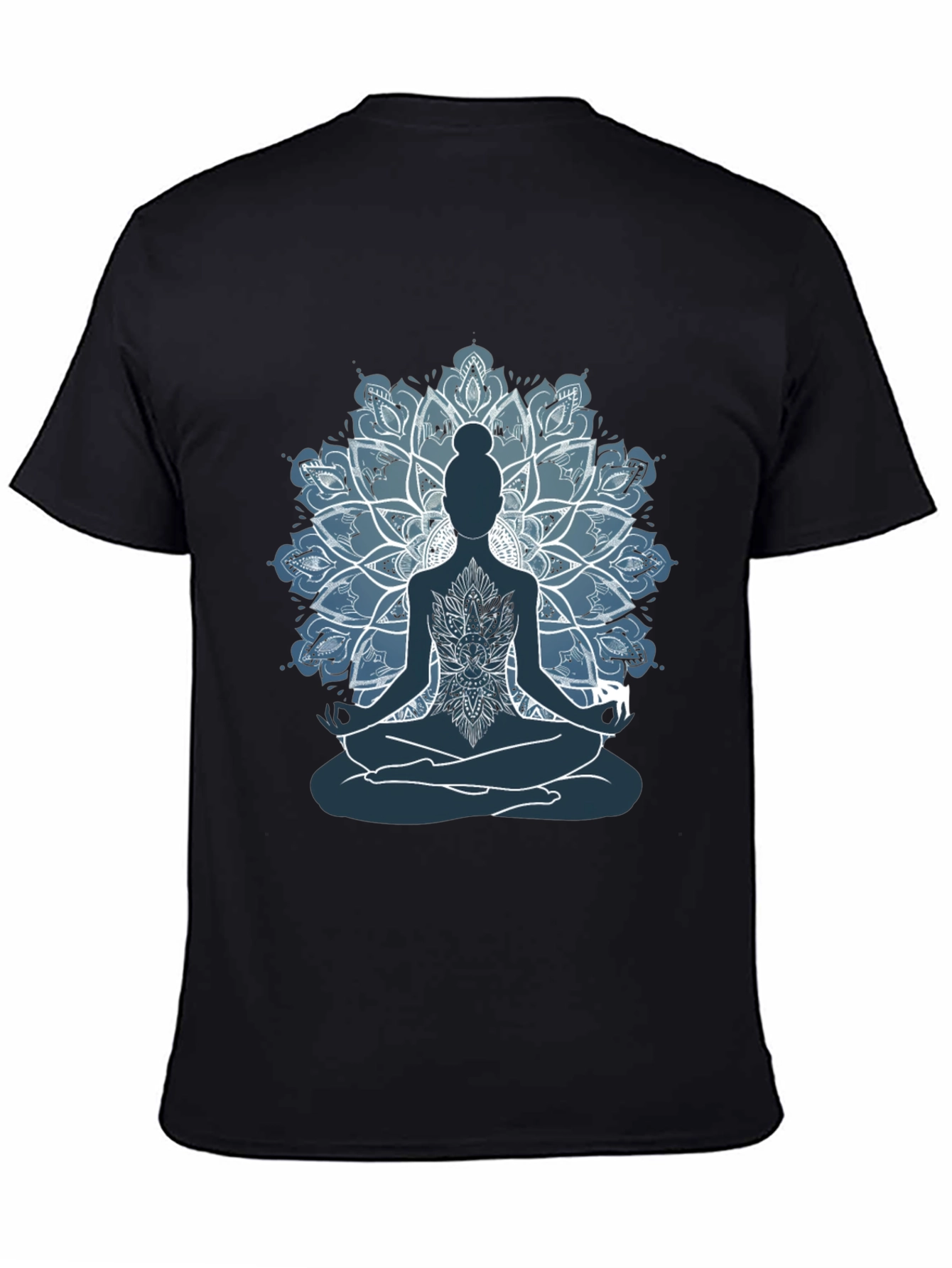 Mens Yoga Mandala Graphic Tee - Meditate in Style!