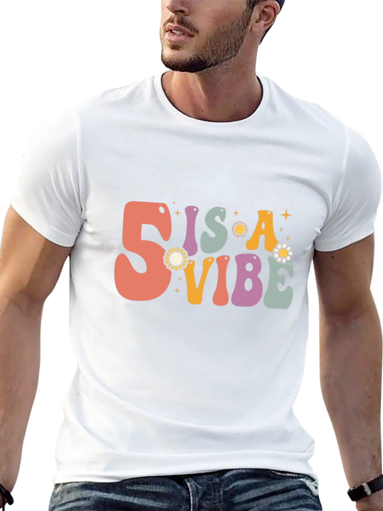 Retro 5 is a Vibe Graphic T-Shirt