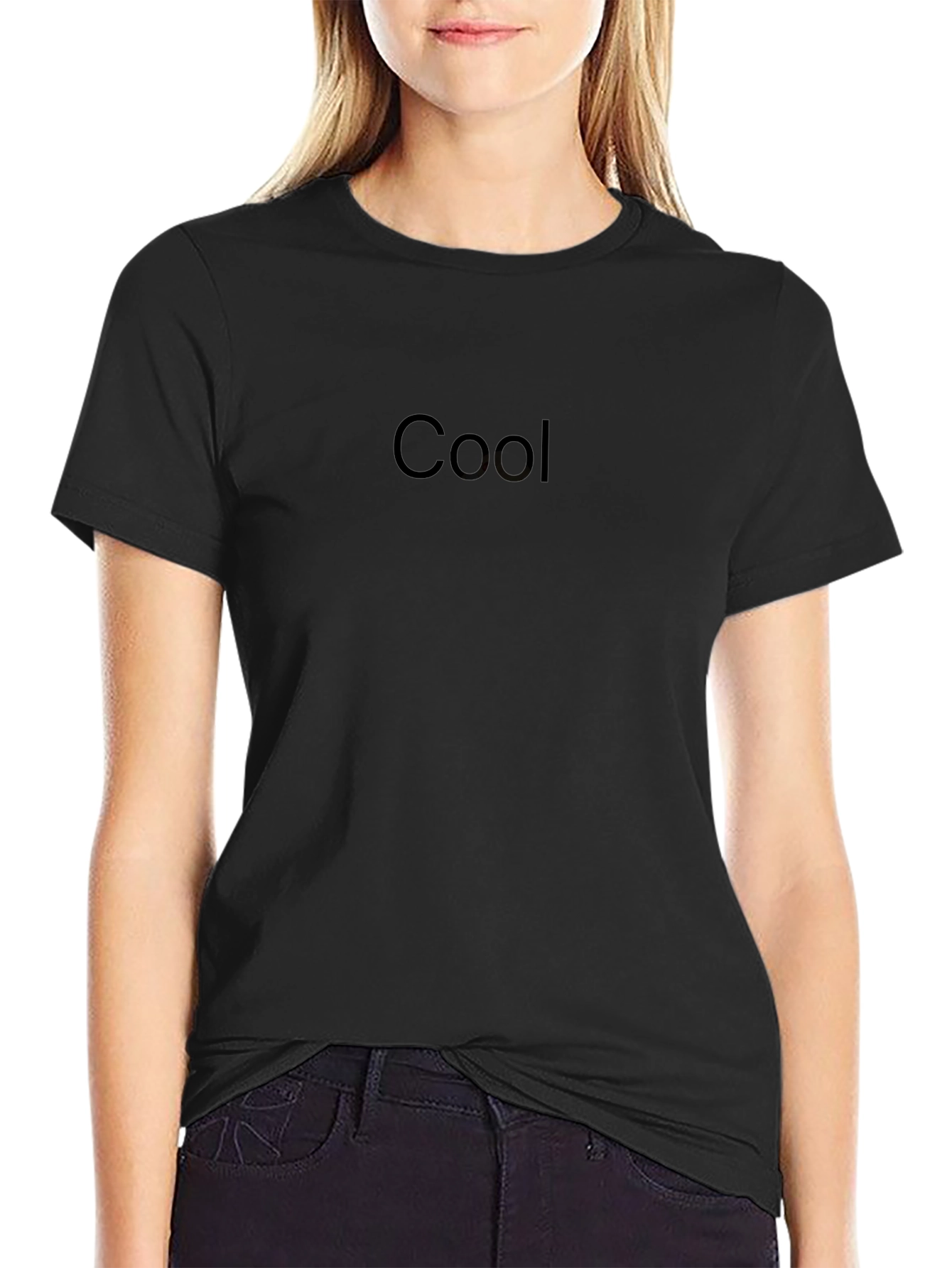 Cool Black Graphic Tee Shirt Casual Fashion