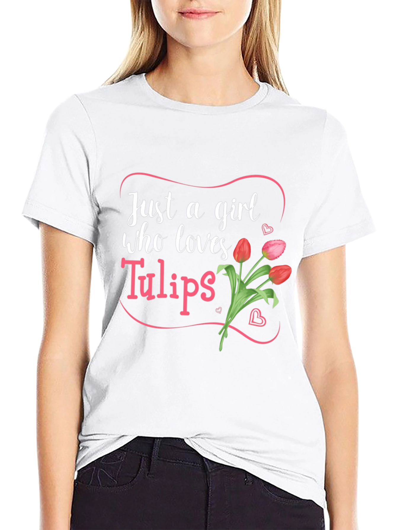 Just a Girl Who Loves Tulips T-Shirt