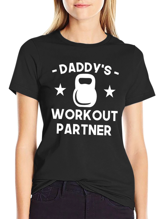 Daddys Workout Partner Black T-Shirt